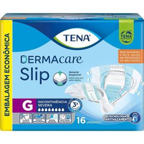 Fralda Geriátrica Tena Slip Dermacare G 16 Unidades