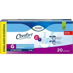 Fralda Geriátrica Tena Confort G Embalagem Econômica 20 Unidades