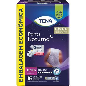 Roupa Íntima Tena Pants Noturna G/EG Embalagem Econômica 16 Unidades