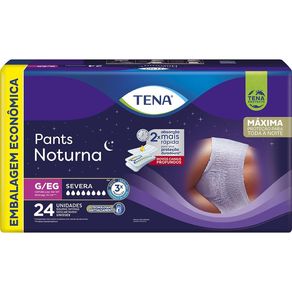 Roupa Íntima Tena Pants Noturna G/EG Embalagem Econômica 24 Unidades