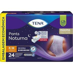 Roupa Íntima Tena Pants Noturna P/M Embalagem Econômica 24 Unidades
