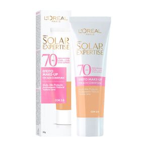 Protetor Solar Facial L'Oreal Paris Solar Expertise Efeito Make-Up FPS70 Cor 2.0 30g