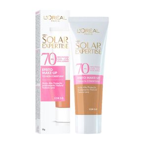 Protetor Solar Facial L'Oreal Paris Solar Expertise Efeito Make-Up FPS70 Cor 3.0 30g