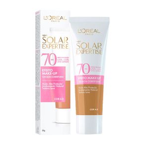 Protetor Solar Facial L'Oreal Paris Solar Expertise Efeito Make-Up FPS70 Cor 4.0 30g