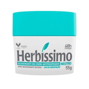 Desodorante Antitranspirante em Creme Herbíssimo Neutro 55g