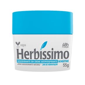 Desodorante Antitranspirante em Creme Herbíssimo Sensitive 55g