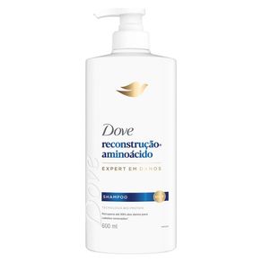 Shampoo Dove Reconstrução+ Aminoácido Expert em Danos 600ml