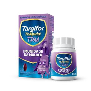 Suplemento Alimentar Targifor Te Ajuda! TPM Imunidade da Mulher 15 Cápsulas Gelatinosas Moles