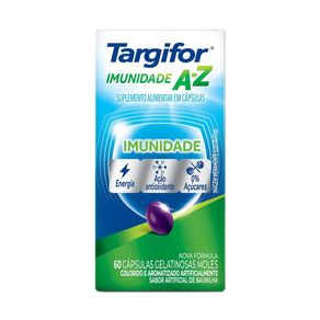 Suplemento Alimentar Targifor Imunidade A-Z 60 Cápsulas Gelatinosas Moles