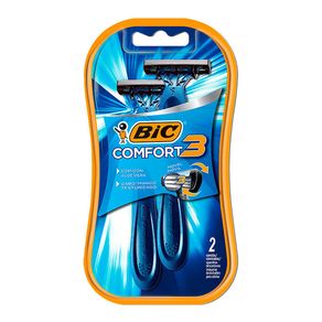 Aparelho de Barbear Descartável Bic Comfort 3 2 Unidades