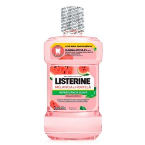 Antisséptico Bucal Listerine Refrescância Suave Sem Álcool Sabor Melancia e Hortelã 500ml