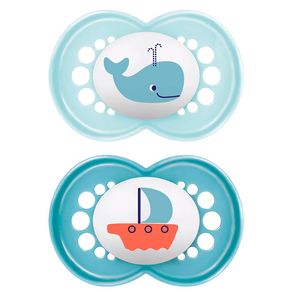 Chupeta Mam Sayings 6+ Meses Cor Azul 2 Unidades