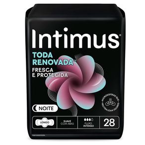Absorvente Intimus Toda Renovada Noite Suave com Abas 28 Unidades