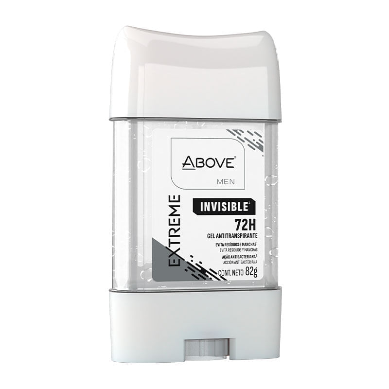 Desodorante Antitranspirante Stick em Gel Above Men Extreme Invisible 72h 82g