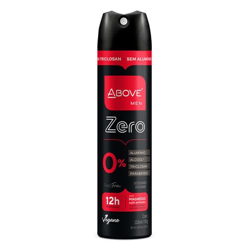 Desodorante Aerossol Above Men Zero 12h 150ml