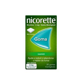 Nicorette 2mg Sabor Icemint 30 Gomas Mastigáveis