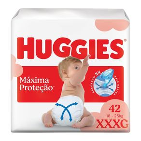 Fralda Huggies Máxima Proteção XXXG 42 Unidades
