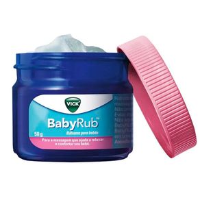 Pomada Vick BabyRub Bálsamo para Bebês 50g