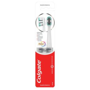 Escova Dental Colgate Total Limpeza Espumosa Suave 2 Unidades