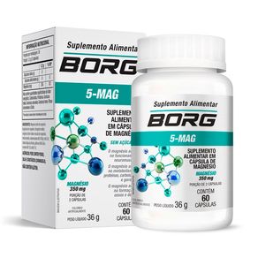 Suplemento Alimentar Borg 5-Mag 60 Cápsulas