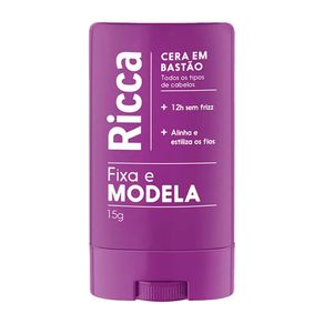 Cera Capilar em Bastão Ricca Fixa e Modela 15g