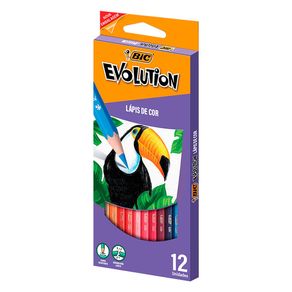 Lápis de Cor Bic Evolution 12 Cores