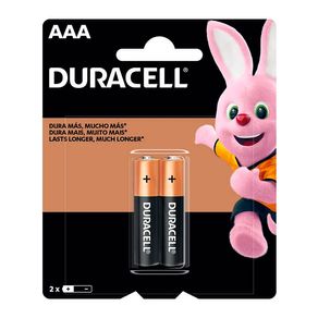 Pilha Duracell Alcalina Palito AAA 2 Unidades