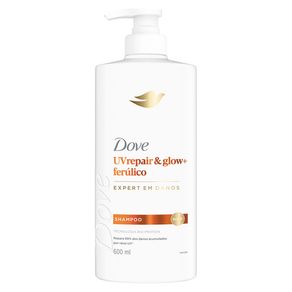 Shampoo Dove UVrepair & Glow+ Ferúlico Expert em Danos 600ml