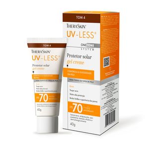 Protetor Solar Facial TheraSkin UV-Less One Tone System Gel Creme FPS70 Tom 4 40g