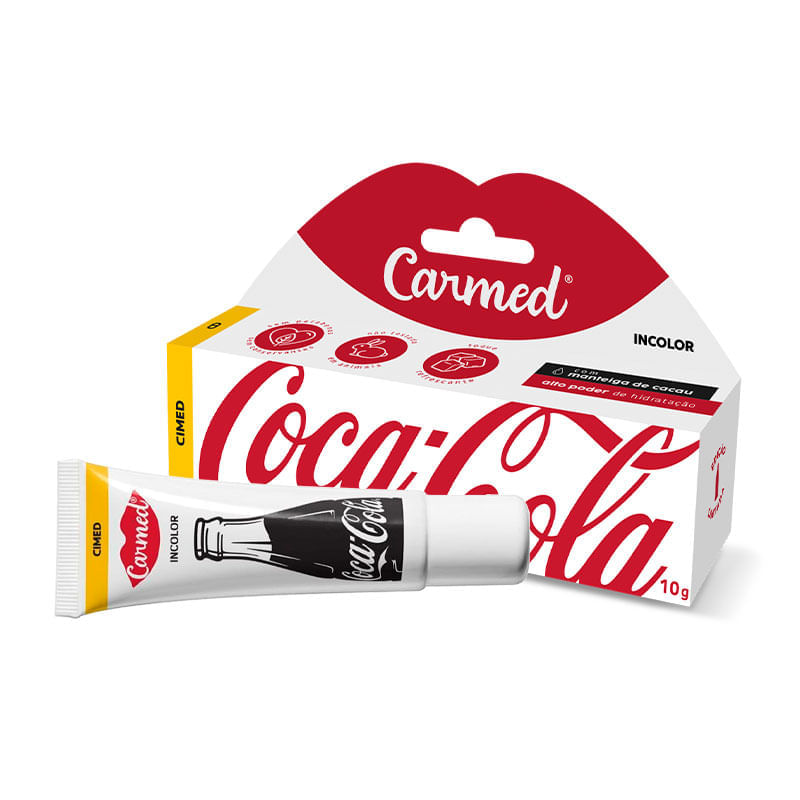 Hidratante Labial Carmed Coca-Cola Incolor 10g