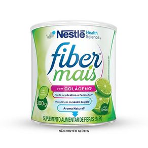 Suplemento Alimentar de Fibras Fibermais Colágeno Mix de Fibras Sabor Limão 300g