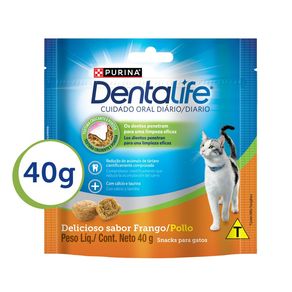 Petisco Para Gatos Adultos Purina DentaLife Sabor Frango 40g