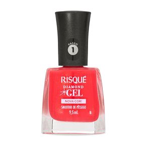 Esmalte Risqué Diamond Gel Nova Cor! Smoothie de Pêssego 9,5ml