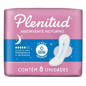 Absorvente Noturno Plenitud 8 Unidades