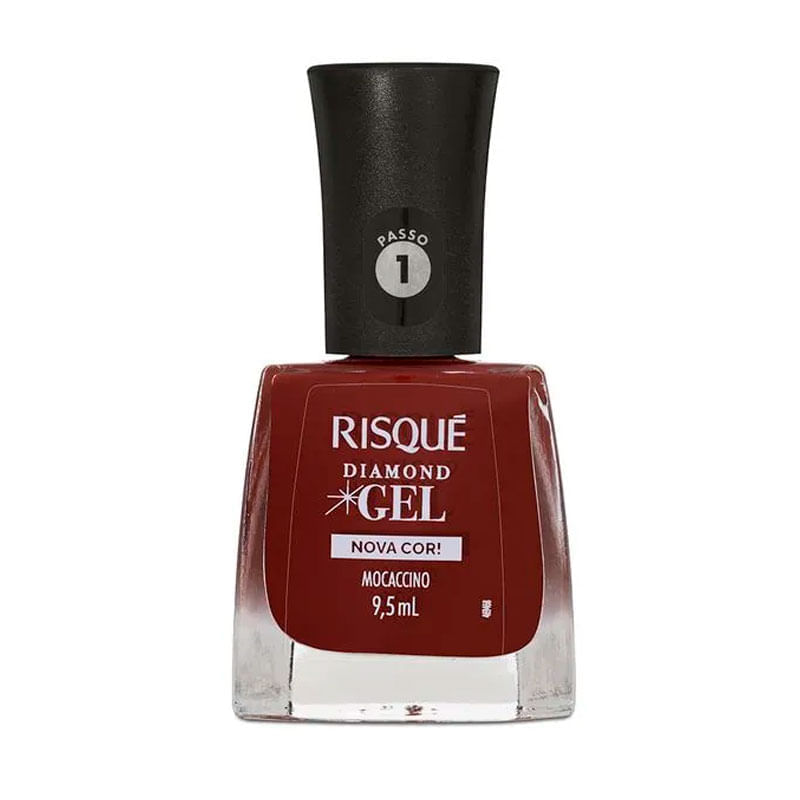 Esmalte Risqué Diamond Gel Nova Cor! Mocaccino 9,5ml