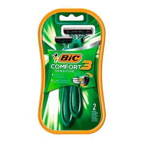Aparelho de Barbear Bic Comfort3 Pele Sensível 2 unidades