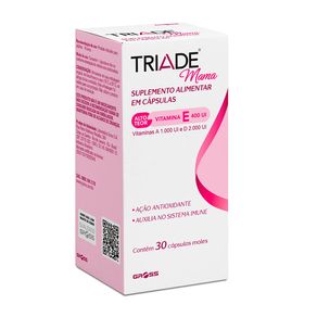 Suplemento Alimentar Triade Mama 30 Cápsulas Moles