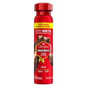 Desodorante Antitranspirante Aerosol Masculino Old Spice Amadeirado 250ml