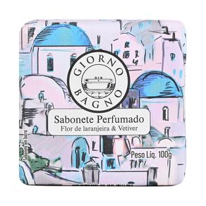 Sabonete Em Barra Perfumado Giorno Bagno Flor de Laranjeira & Vetiver 100g