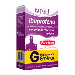 Ibuprofeno 400mg Pratti Donaduzzi 10 Comprimidos Revestidos