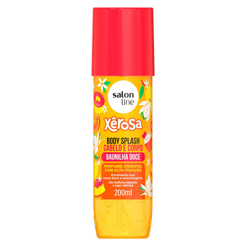 Body Splash Salon Line Xêrosa Cabelo e Corpo Baunilha Doce 200ml