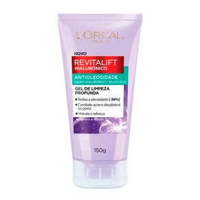 Gel de Limpeza Facial Antioleosidade L'Oréal Paris Revitalift Hialurônico 150g