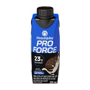 Bebida Láctea Piracanjuba Pro Force Zero Lactose Sabor Cookies and Cream 250ml