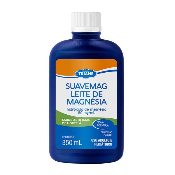 Leite de Magnésia Triane Suavemag Suspensão Oral Sabor Hortelã 350ml