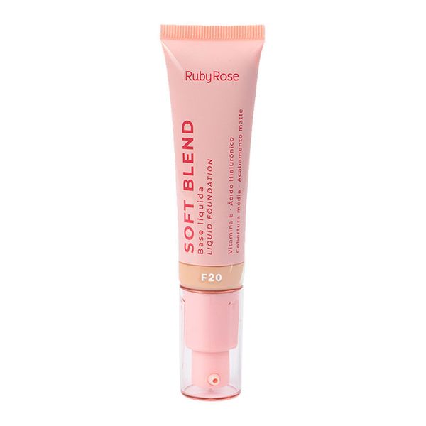 Base Líquida Ruby Rose Soft Blend Cor F20 30g