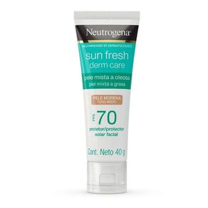 Protetor Solar Facial Neutrogena Sun Fresh Derm Care Morena FPS70 40g