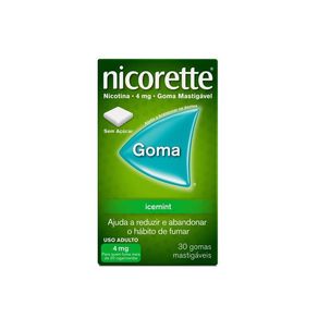 Nicorette 4mg Sabor Icemint 30 Gomas Mastigáveis