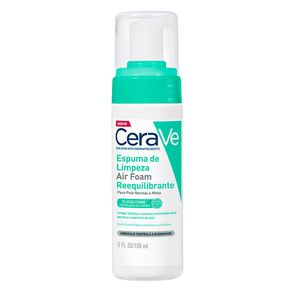 Espuma de Limpeza Facial Cerave Air Foam Reequilibrante 150ml