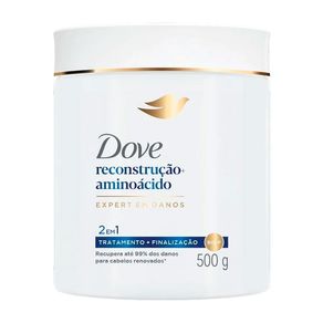 Máscara de Tratamento + Finalização Capilar Dove 2 em 1 Reconstrução+ Aminoácido 500g