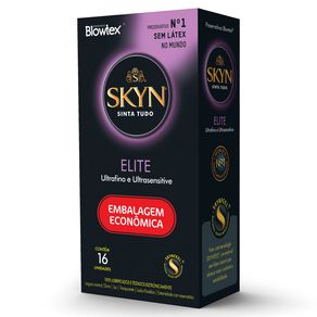 Preservativo Camisinha Blowtex Skyn Elite Ultrafino e Ultrasensitive 16 Unidades